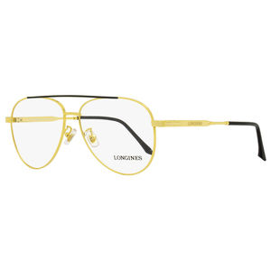 Longines LG5003-H Aviator Eyeglasses 030 Deep Gold/Black 56mm